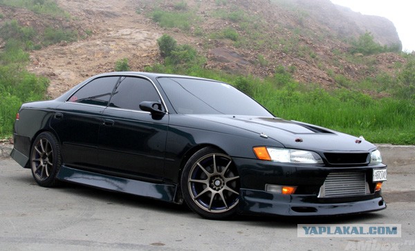 Погоня ДПС за пьяным кондитером на Toyota Mark II