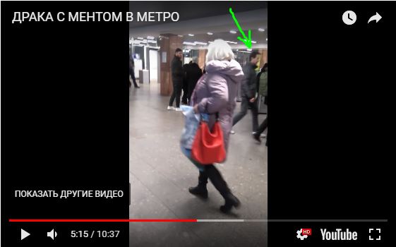 Неадекватная дамочка обложила матом полицейского и устроила драку в метро