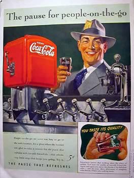 Старая реклама Coca-cola (13 принтов)