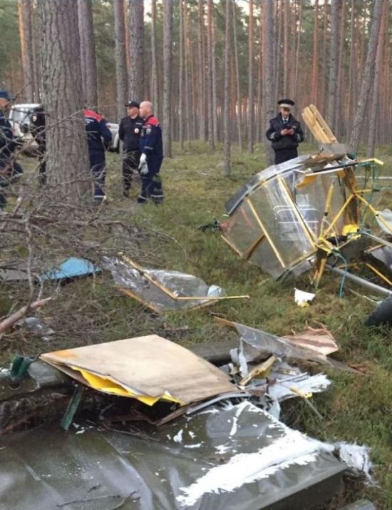 В Ленинградской области разбился самодельный самолет