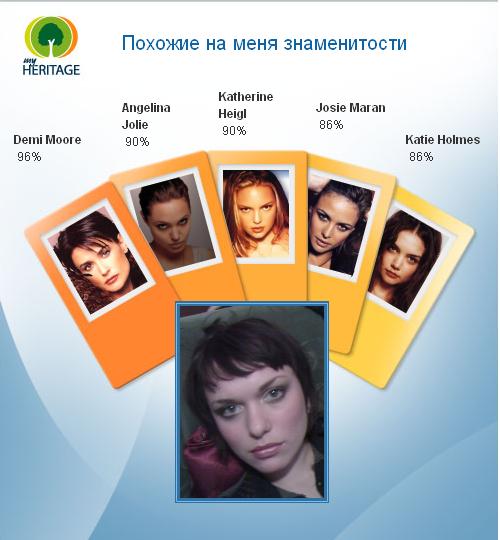На кого из звёзд ты похож
