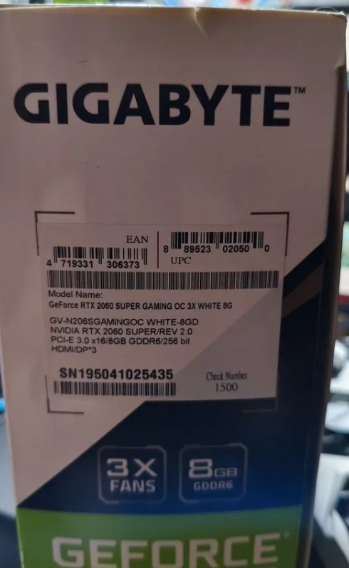 Продам GeForce RTX 2060 super