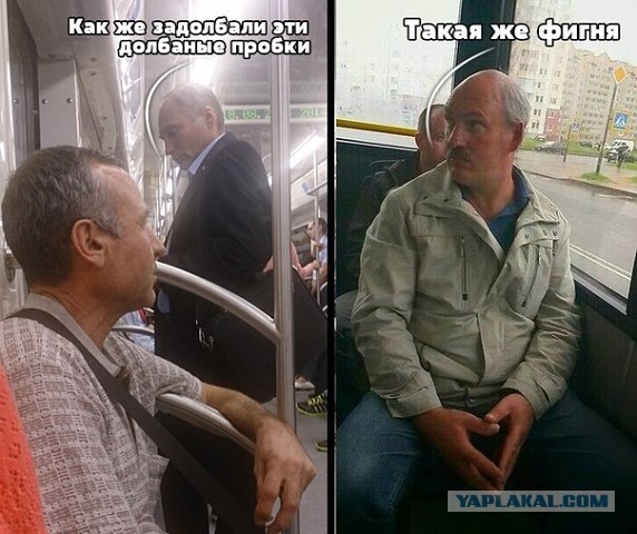 Двойники знаменитостей в общественном транспорте