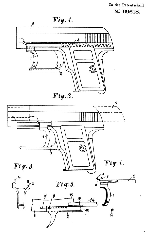 "Однорукий" пистолет: Bergmann/Lignose Einhand, SIG Chylewski