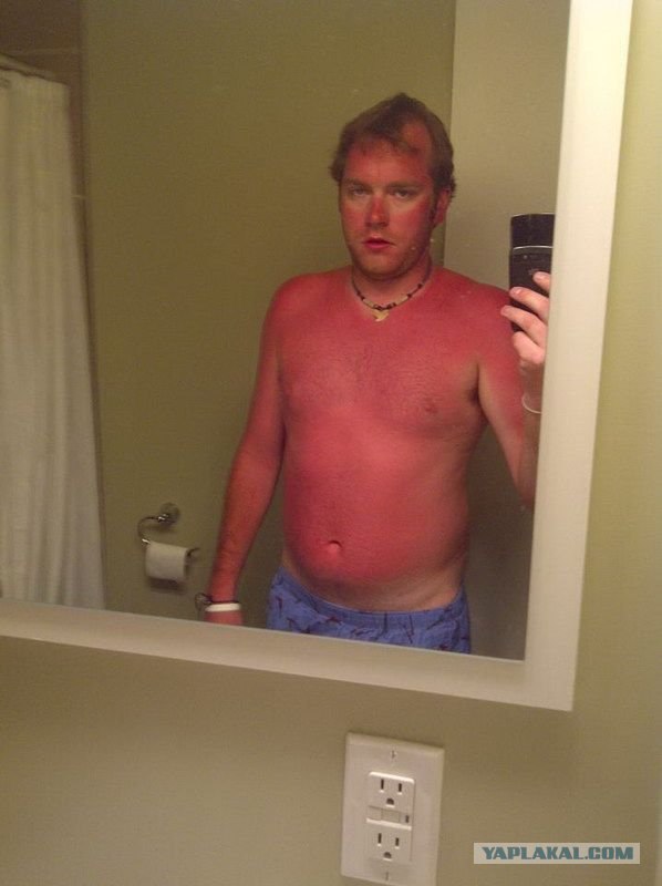 Загар хорошо лёг, ровненький такой