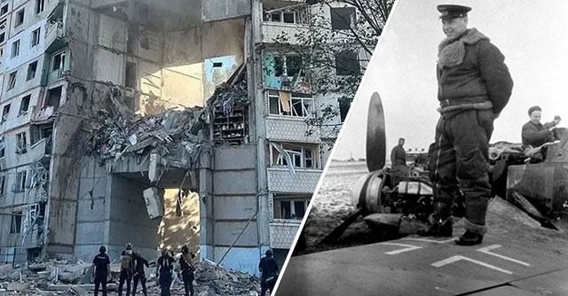 Присвоение лётчику А.И. Покрышкину звания трижды Героя Советского Союза