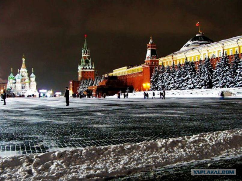 Зимняя москва красная площадь