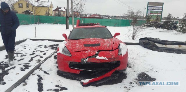 Разбил Chevrolet Corvette на платном участке дороги М-4 «Дон»