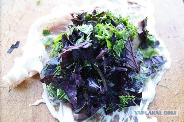 Печень баранья в сетке  на мангале