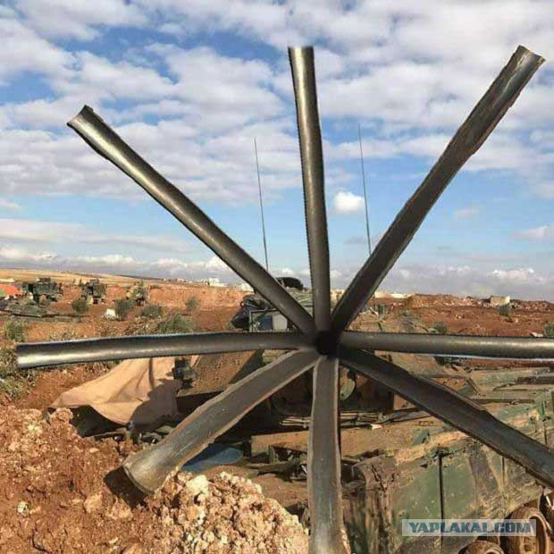 Пушка турецкого танка не выдержала выстрела