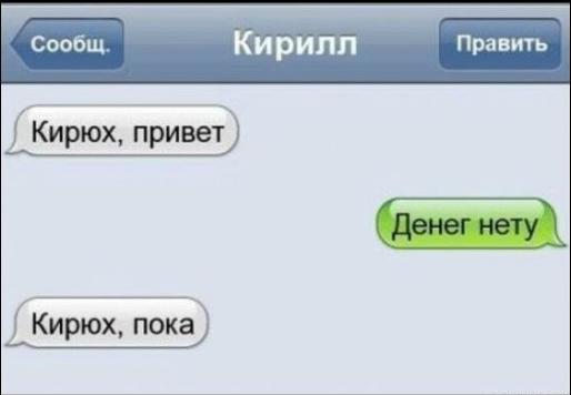 Шутки в картинках про кирилла