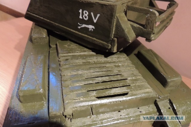 Захотелось сделать внуку танк