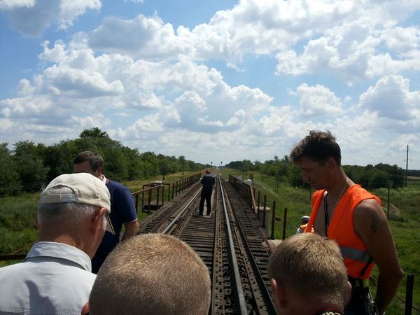 В Запорожской области Украины взорван мост