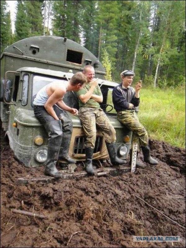 Abrams в грязи