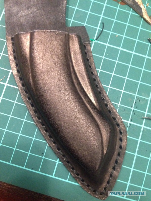 Изготовление кожаного чехла для ножа с формовкой кожи