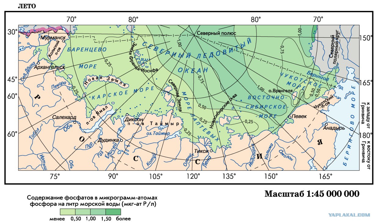 Карта полярного круга в россии с городами