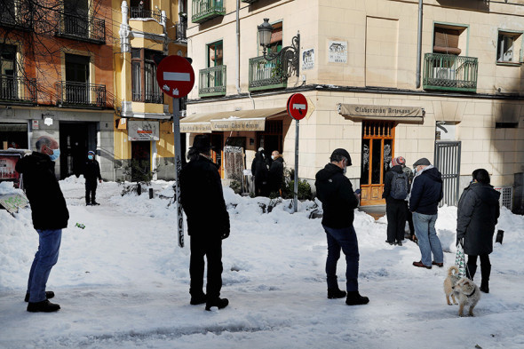 Как в Мадриде встретили самый сильный снегопад за 50 лет