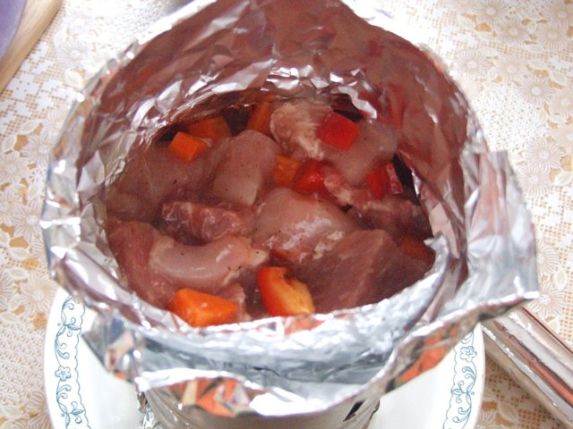 Прессованное мясо. Эксперимент №1 с ветчинницей.