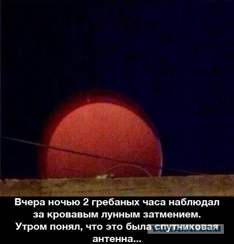 Как мы затмение Луны смотрели