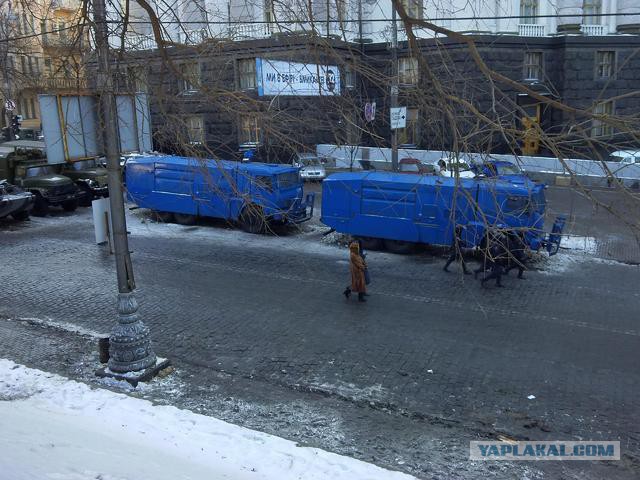 "Георгиевские " ленточки против флагов УПА