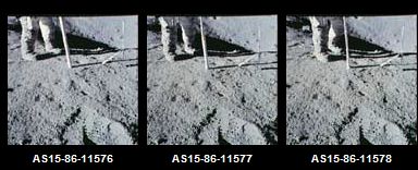 Снимки, заснятые лунной миссией «Аполлон-15»