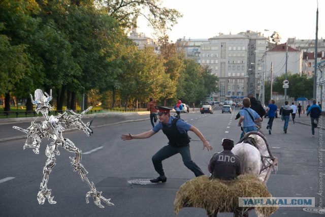 Школьники и полицай