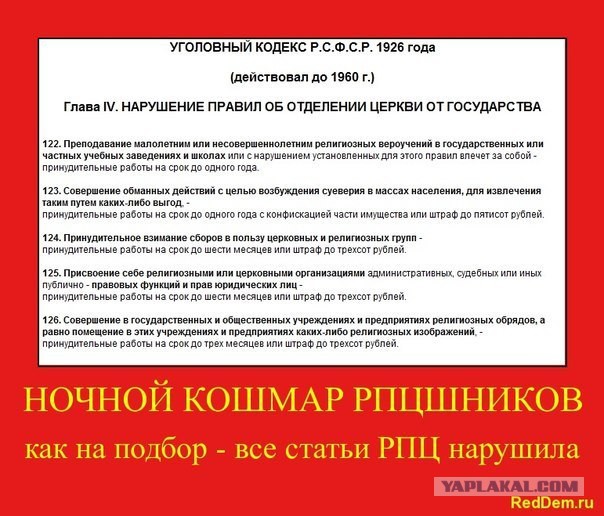 Про оскорбления чуств верующих