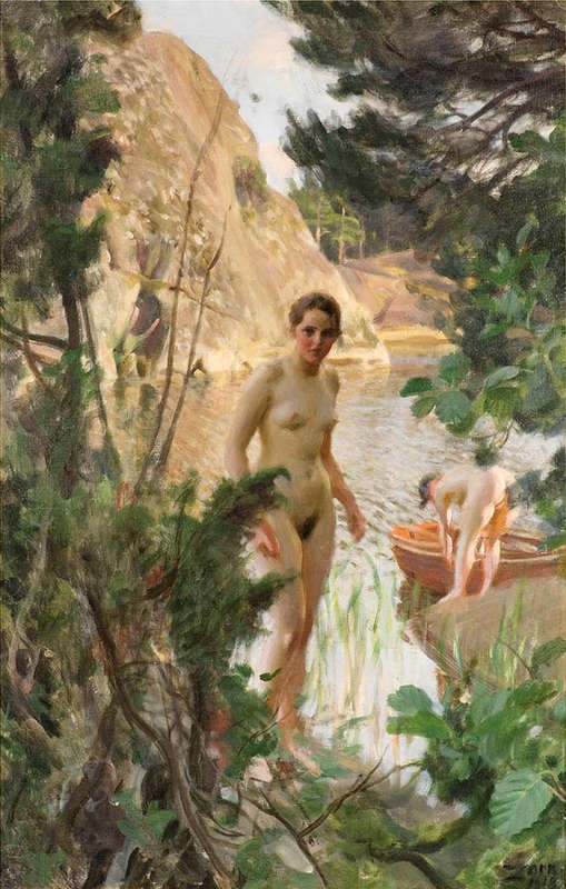 «На природе» Худ. Андерс Цорн. 1888 г.