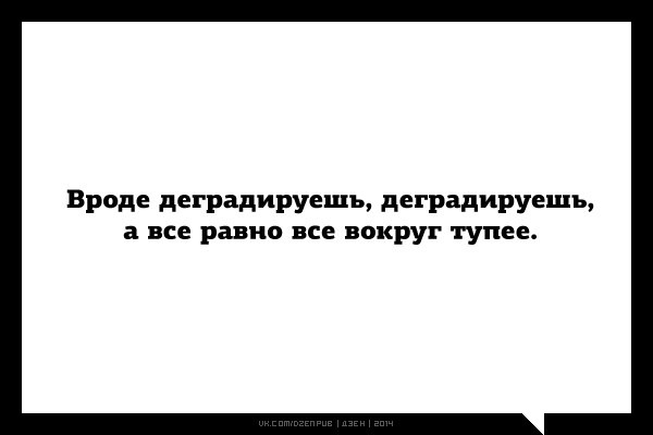Деградировать подано, дамы и господа!