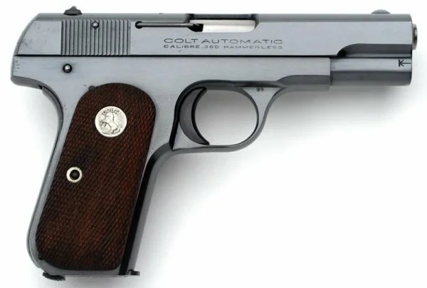 Пистолет Colt Model 1903 Pocket Hammerless - шедевр оружейной эстетики.