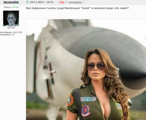 Пилотка или пилотэсса?