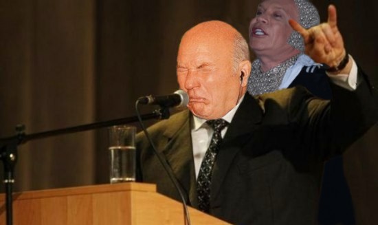 Юрий Михайлович на трибуне
