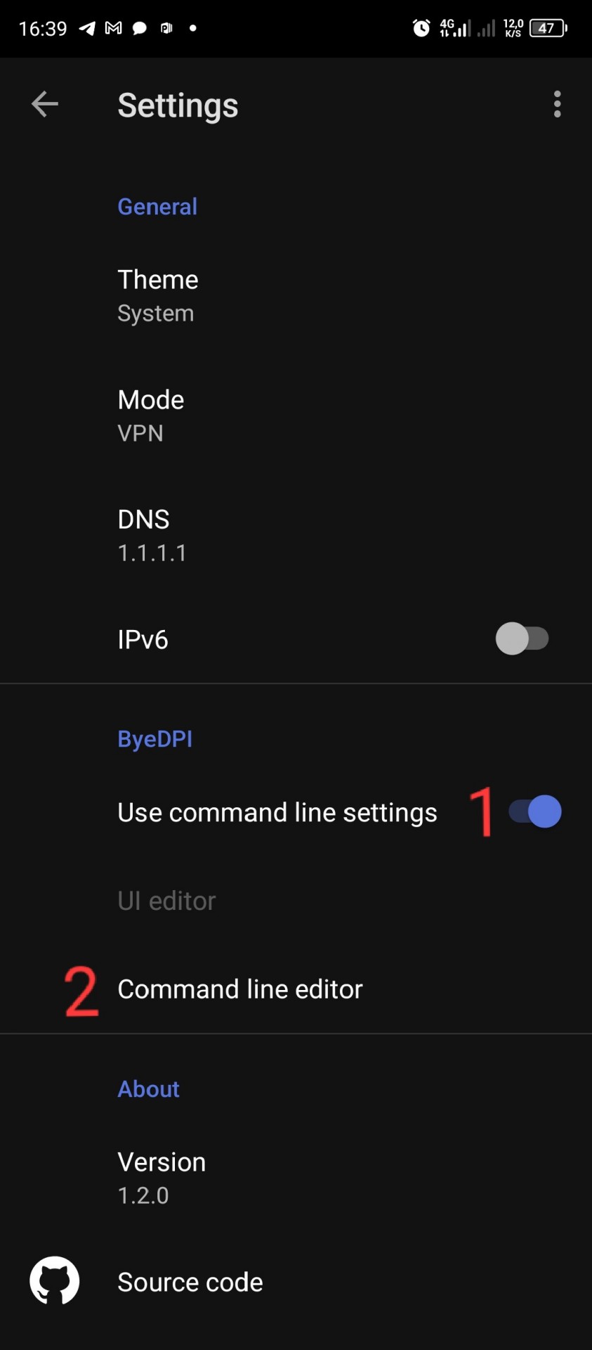 Чиним ByeDpi (Android)