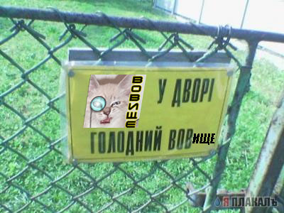 Фотожаба: Я Табличка