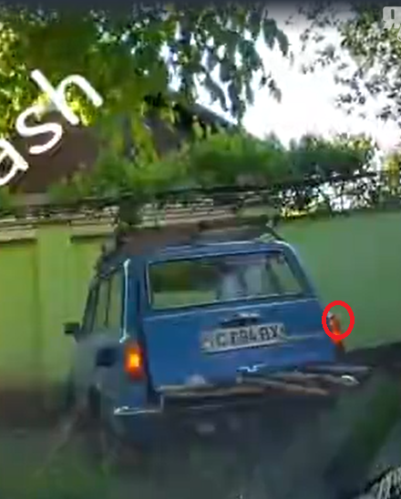 Заехал к себе во двор