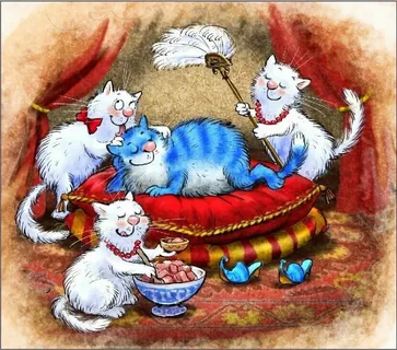 Коты минской художницы Рины Зенюк. 2025 год