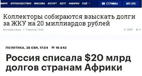 Путин заявил о списании более $20 млрд долга стран Африки
