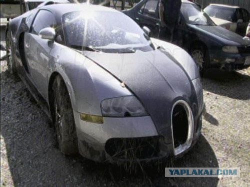 Утопили Bugatti Veyron