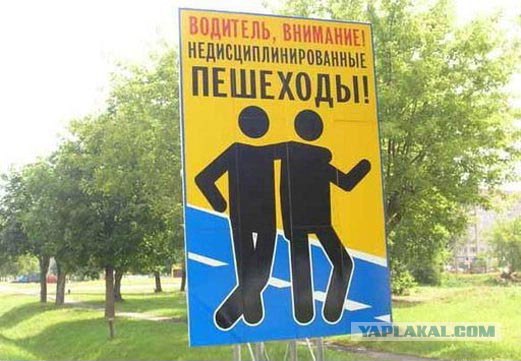 Как ведут себя пешеходы на российских дорогах...