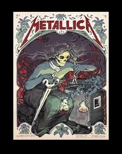Концертные постеры от Metallica...