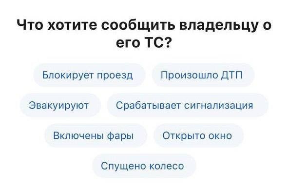 На «Госуслугах» теперь можно анонимно сообщить владельцу авто о проблеме