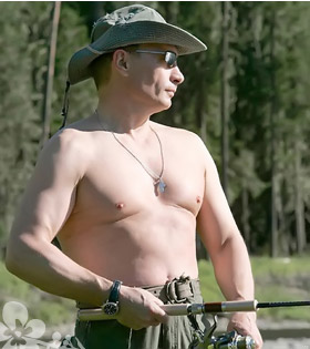 Украинский боксер с портретом Путина