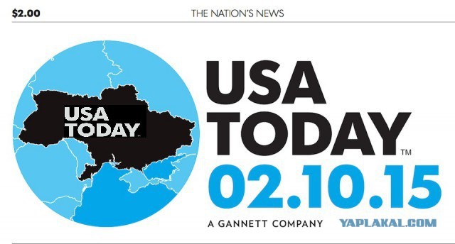 USA Today опубликовала карту Украины без Крыма