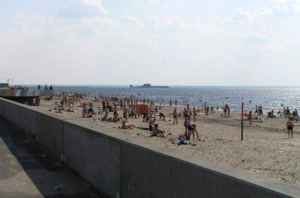 городской пляж Северодвинска