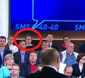 Неожиданные SMS Путину попали в прямой эфир