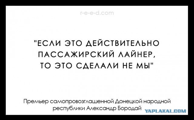 На Украине рухнул Боинг-777 малайзийских авиалиний