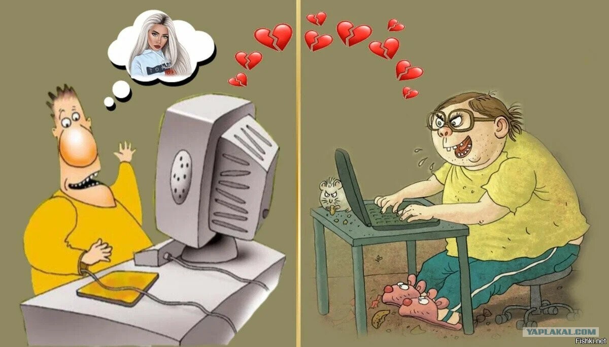 Для чего девушки знакомятся в интернете…