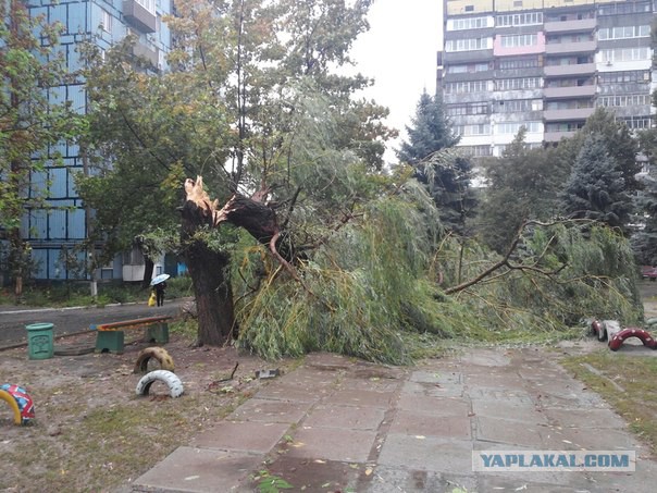 Ночной ураган в Днепропетровске, 24.09.2014.