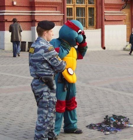 Фотожаба: Ниндзя и омон
