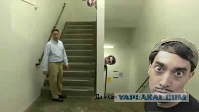 Иллюзия лестницы в подъезде